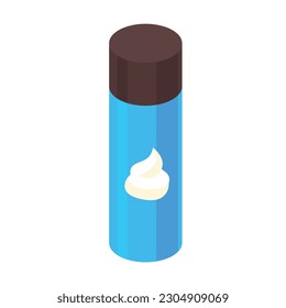 Shaving foam vector symbol illustration