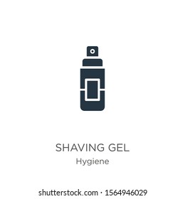 Shaving gel icon vector. Trendy flat shaving gel icon from hygiene collection isolated on white background. Vector illustration can be used for web and mobile graphic design, logo, eps10