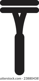 shaving icon isolated white background