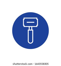 Vektorillustration-Design für Rasierapparate im barberstil