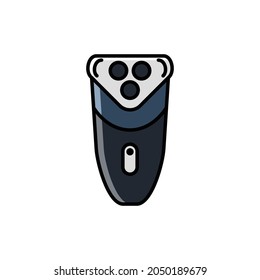 Shaving Machine Filled Icon - Barbershop Icon Design Vector Illustration.