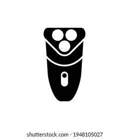 Shaving Machine Glyph Icon - Barbershop Icon Design Vector Illustration.