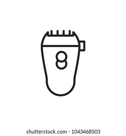 Shaving machine icon isolated on background. Epilator symbol modern, simple, vector, icon for website design, mobile app, ui. Vector Illustration