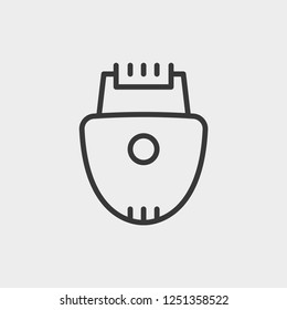 Shaving machine icon isolated on background. Epilator symbol modern, simple, vector, icon for website design, mobile app, ui. Vector Illustration