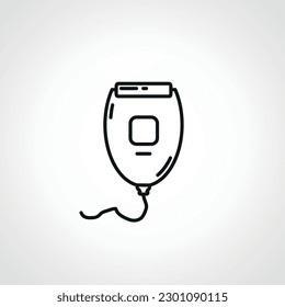 Shaving Machine line icon. Shaving Machine outline icon.