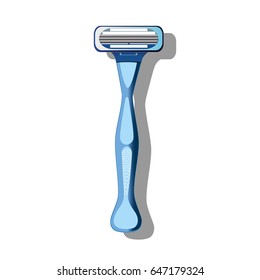 Shaving machine on white background, vector illustration
