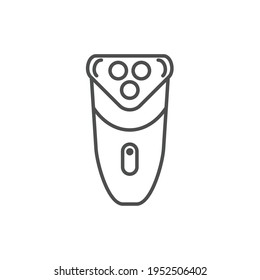 Shaving Machine Outline Icon - Barbershop Icon Design Vector Illustration.