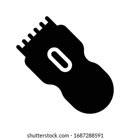 shaving machine vector glyph flat icon 