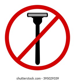 shaving prohibited