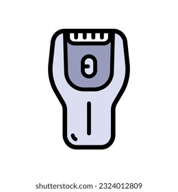 Shaving razor flat color icon. Vector illustration shaver on white background . Vector line icon accessory for shave.
