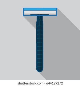 Shaving Razor Flat Design.