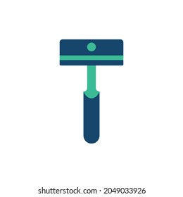 Shaving Razor Flat Icon Two-tone Color - Barbershop Icon Design Vector Illustration.