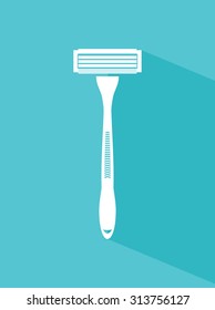 Shaving Razor Flat  Vector Icon