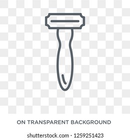 shaving razor icon. shaving razor design concept from Hygiene collection. Simple element vector illustration on transparent background.