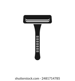 Icono de afeitar estilo plano aislado sobre fondo blanco. Ilustración vectorial