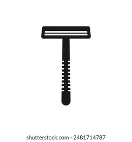 Shaving razor icon flat style isolated on white background. Vector illustration