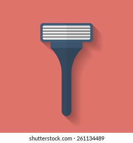 Shaving Razor icon. Flat style