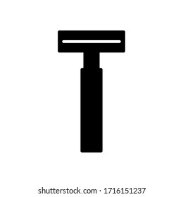 shaving razor icon glyph style for your web design, logo, UI. illustration 