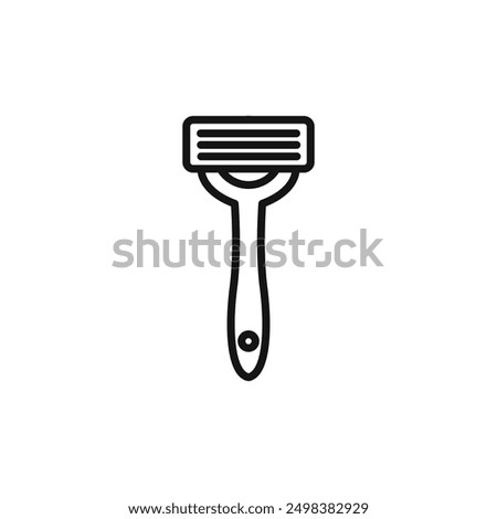 Shaving razor icon isolated on white background