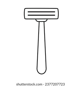 Shaving razor icon isolated vector sign symbol.