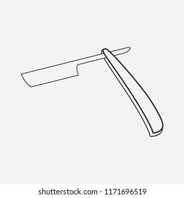 Shaving razor icon line element. Vector illustration of shaving razor icon line isolated on clean background for your web mobile app logo design.