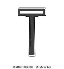 shaving razor icon logo vector illustration.
