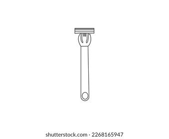 The shaving razor icon. Shaver symbol. Flat illustration