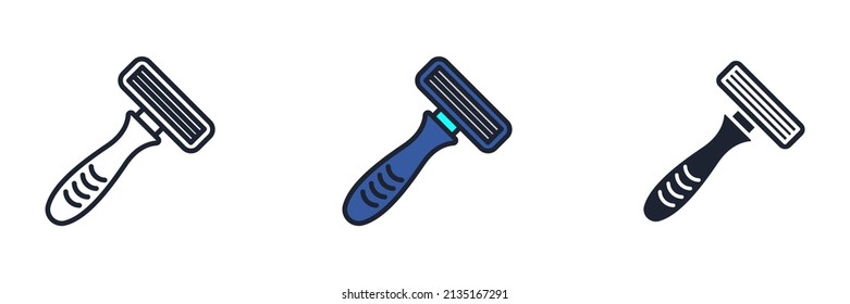 shaving razor icon symbol template for graphic and web design collection logo vector illustration