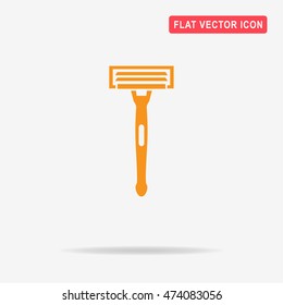Shaving razor icon. Vector concept illustration for design.
