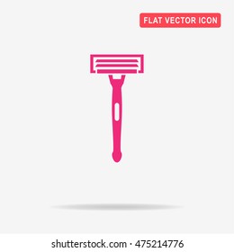 Shaving razor icon. Vector concept illustration for design.