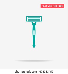 Shaving razor icon. Vector concept illustration for design.