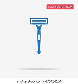 Shaving razor icon. Vector concept illustration for design.