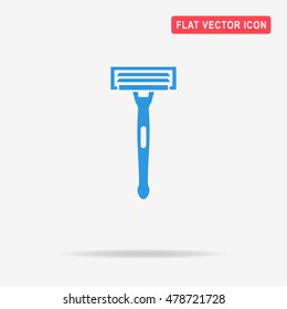 Shaving razor icon. Vector concept illustration for design.