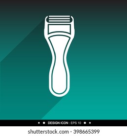 Shaving razor icon Vector EPS10, Great for any use.