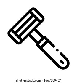Shaving Razor Icon Vector. Outline Shaving Razor Sign. Isolated Contour Symbol Illustration