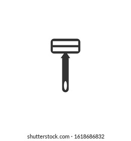 Shaving razor Icon vector sign isolated for graphic and web design. razor symbol template color editable on white background