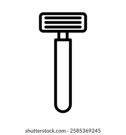 shaving razor iconVector illustration in black