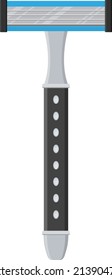 Shaving razor, illustration, vector on a white background.