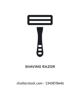 shaving razor isolated icon. simple element illustration from hygiene concept icons. shaving razor editable logo sign symbol design on white background. can be use for web and mobile