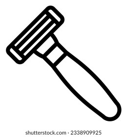 Shaving razor line icon. Blade vector illustration isolated on white. Shaver outline style design, designed for web and app. Eps 10