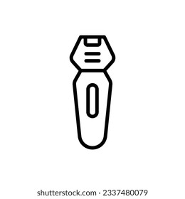 Shaving Razor Outline Icon Vector Illustration