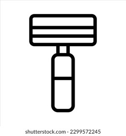 Shaving Razor Simple Line Icon Symbol