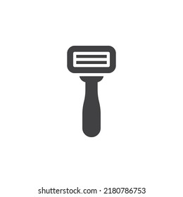 Shaving razor vector icon. filled flat sign for mobile concept and web design. Razor glyph icon. Symbol, logo illustration. Vector graphics