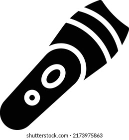 afeitado    Ilustración vectorial en un fondo transparente. Símbolos de calidad superior. Iconos vectoriales de glifos para diseño de conceptos y gráficos. 
