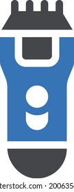 shaving with white background. shaving is a symbol of professtion .glyph colour icon.