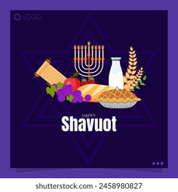 Shavuot is a Jewish holiday that commemorates the giving of the Torah at Mount Sinai and the harvest of the first fruits.