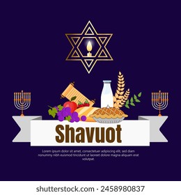 Shavuot is a Jewish holiday that commemorates the giving of the Torah at Mount Sinai and the harvest of the first fruits.