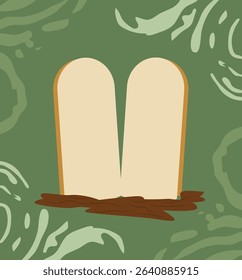 Shavuot and Shavuot Sameach Illustration Set: Celebrating the Giving of the Torah and Harvest