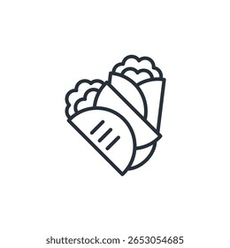 shawarma icon collection . estilo de design com fundo