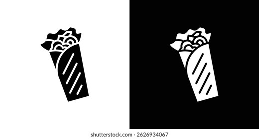 conceito de ícone de Shawarma, ilustração de vetor
